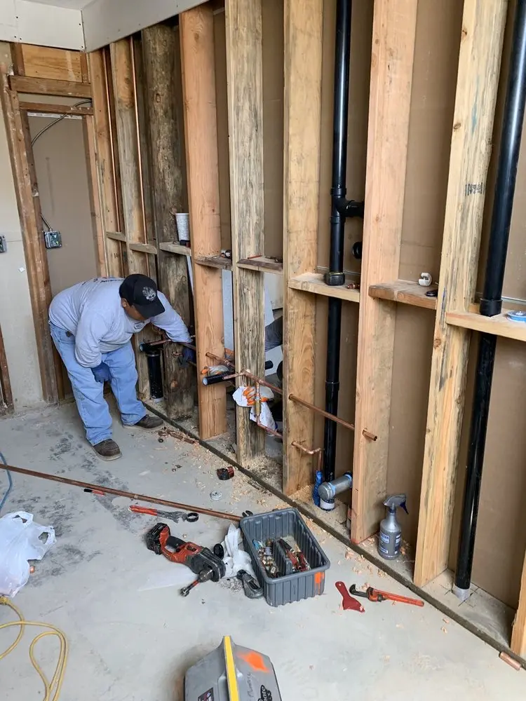 Commercial rough-in plumbing for Gas Line Repair in Knolls West